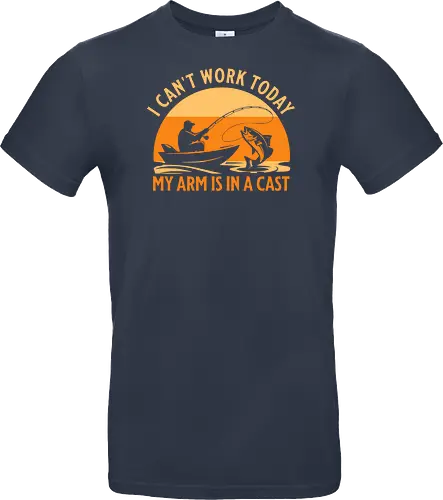 Ich Kann Heute Nicht Arbeiten, Mein Arm Ist Im Gips – Lustiges Angler T-Shirt