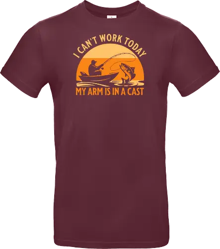 Ich Kann Heute Nicht Arbeiten, Mein Arm Ist Im Gips – Lustiges Angler T-Shirt