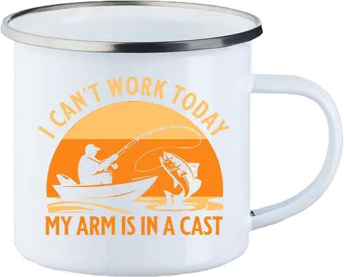 Ich Kann Heute Nicht Arbeiten, Mein Arm Ist Im Gips – Lustiges Angler T-Shirt