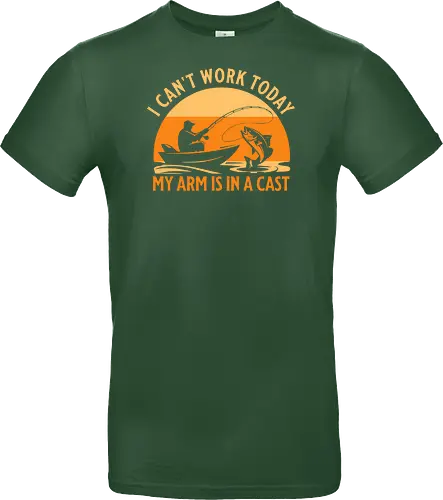 Ich Kann Heute Nicht Arbeiten, Mein Arm Ist Im Gips – Lustiges Angler T-Shirt
