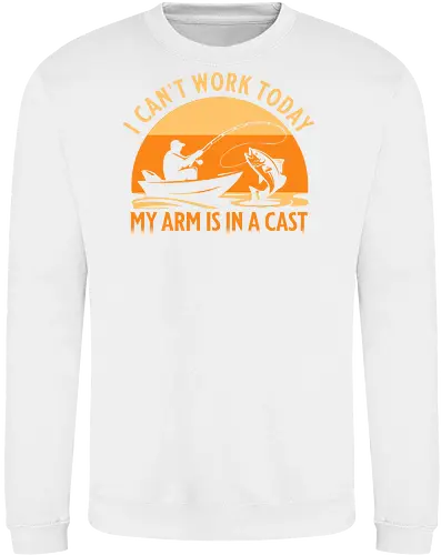 Ich Kann Heute Nicht Arbeiten, Mein Arm Ist Im Gips – Lustiges Angler T-Shirt