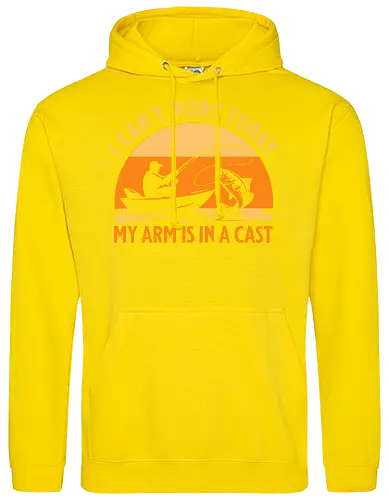 Ich Kann Heute Nicht Arbeiten, Mein Arm Ist Im Gips – Lustiges Angler T-Shirt