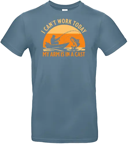 Ich Kann Heute Nicht Arbeiten, Mein Arm Ist Im Gips – Lustiges Angler T-Shirt - Angeln, Angler Shirt, lustiges Angler T-Shirt, Angeln Geschenk, Fischer Geschenk, Angel Humor, lustiger Spruch, Angel Spruch, Sportfischen, Hobbyangler, Angelurlaub, Bootsangeln, Seeangeln, Flussangeln, Barschangeln, Hechtangeln, Forellenangeln, Angelzubehör, Angelrute, Angelrolle, Fischfang, Fischer Kleidung, Outdoor Shirt, Naturfreund, Freizeitangler, Angel Fan, Angelmotiv, Vintage Angeln, Retro Angeln, Sonnenuntergang Design, Papa Angler, Opa Angler, Geschenk für Angler, Geburtstag Angler, Vatertag Geschenk, Weihnachtsgeschenk Angler, Angler Leben, Angel Leidenschaft, Petrijünger, Fischerei, Angelboot, Angeltrip, Angler Humor, Arbeit Witz, lustiges Geschenk, Angel Outfit, Männer T-Shirt, Fischer Motiv, Angeln macht glücklich. - Standard T-Shirt