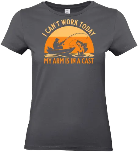 Ich Kann Heute Nicht Arbeiten, Mein Arm Ist Im Gips – Lustiges Angler T-Shirt - Angeln, Angler Shirt, lustiges Angler T-Shirt, Angeln Geschenk, Fischer Geschenk, Angel Humor, lustiger Spruch, Angel Spruch, Sportfischen, Hobbyangler, Angelurlaub, Bootsangeln, Seeangeln, Flussangeln, Barschangeln, Hechtangeln, Forellenangeln, Angelzubehör, Angelrute, Angelrolle, Fischfang, Fischer Kleidung, Outdoor Shirt, Naturfreund, Freizeitangler, Angel Fan, Angelmotiv, Vintage Angeln, Retro Angeln, Sonnenuntergang Design, Papa Angler, Opa Angler, Geschenk für Angler, Geburtstag Angler, Vatertag Geschenk, Weihnachtsgeschenk Angler, Angler Leben, Angel Leidenschaft, Petrijünger, Fischerei, Angelboot, Angeltrip, Angler Humor, Arbeit Witz, lustiges Geschenk, Angel Outfit, Männer T-Shirt, Fischer Motiv, Angeln macht glücklich. - Standard T-Shirt (Women)