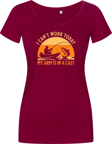 Ich Kann Heute Nicht Arbeiten, Mein Arm Ist Im Gips – Lustiges Angler T-Shirt
