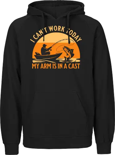 Ich Kann Heute Nicht Arbeiten, Mein Arm Ist Im Gips – Lustiges Angler T-Shirt