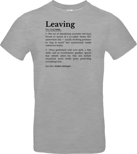 Leaving Definition Lustiger Büro Humor Feierabend