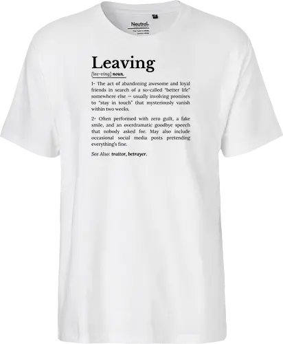 Leaving Definition Lustiger Büro Humor Feierabend