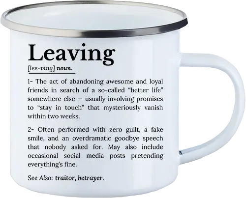 Leaving Definition Lustiger Büro Humor Feierabend