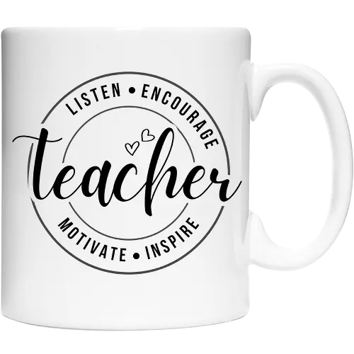 Teacher Listen Encourage Inspire Lustiges Lehrer