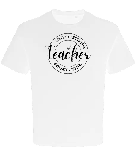 Teacher Listen Encourage Inspire Lustiges Lehrer