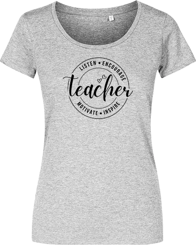 Teacher Listen Encourage Inspire Lustiges Lehrer