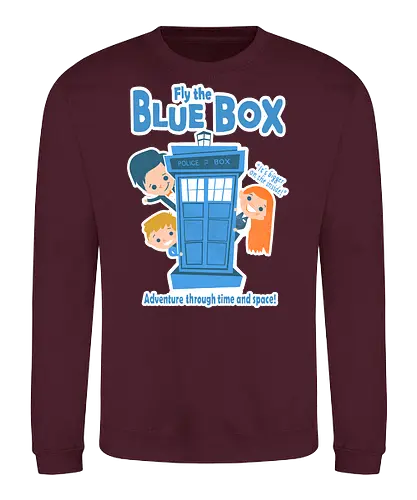 Fly The Blue Box - Doctor, Tardis - Sweatshirt