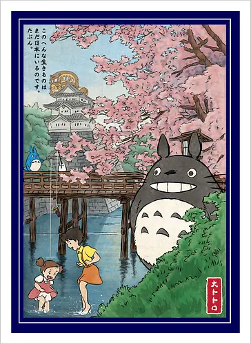 Castles and cherry blossoms with my neighbor