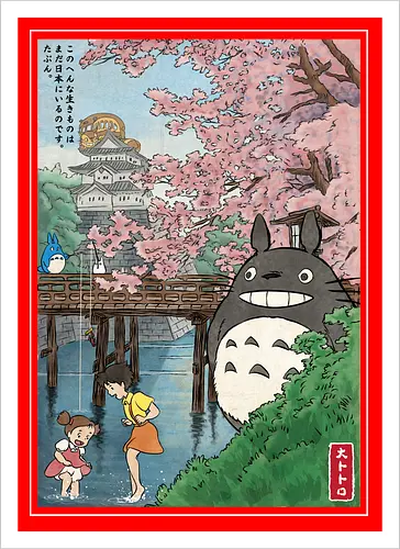 Castles and cherry blossoms with my neighbor