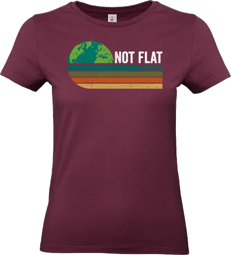 Not flat we checked vintage - retro, vintage, earth, galaxy, space, funny, planets - Standard T-Shirt (Women)