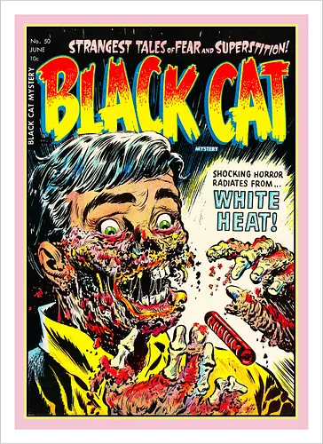 Schmelzendes Gesicht Horror Vintage 1950er Comic Golden Age Retro