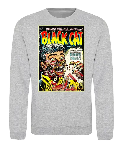 Schmelzendes Gesicht Horror Vintage 1950er Comic Golden Age Retro - Horror-T-Shirt mit schmelzendem Gesicht, Vintage-Horrorcomic-T-Shirt, Horror-Kleidung im Stil der 1950er Jahre, Pre-Code-Horror-T-Shirt, Golden-Age-Horror-T-Shirt, Kleidung mit Kunstmotiv eines schmelzenden Gesichts, Vintage-Gore-T-Shirt, Retro-Horrorcomic-T-Shirt, T-Shirt mit verstörendem Vintage-Kunstmotiv, Harvey-Horror-Kleidung, T-Shirt mit klassischem Horror-Covermotiv, T-Shirt mit Pulp-Horror-Kunstmotiv, Kleidung mit gruseligem Vintage-Gesichtsmotiv, Old-School-Horror-T-Shirt, T-Shirt mit Comic-Kunst der Golden Age - Sweatshirt