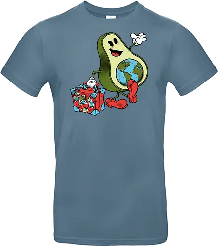Globetrotter - Globetrotter, Travel, Avocado, World - Standard T-Shirt