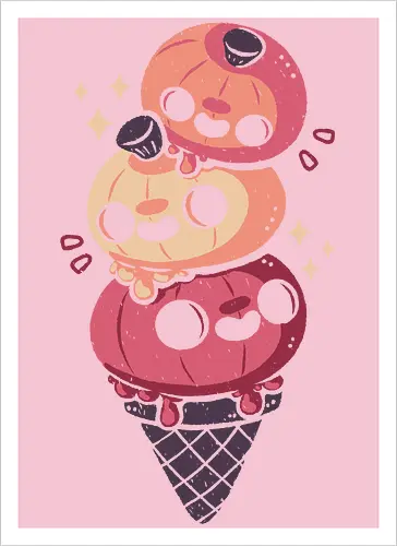 Halloween Pumpkins Ice Cream