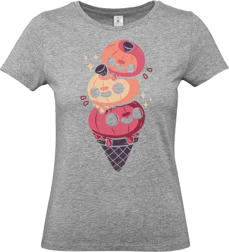 Halloween Pumpkins Ice Cream - Standard T-Shirt (Women)