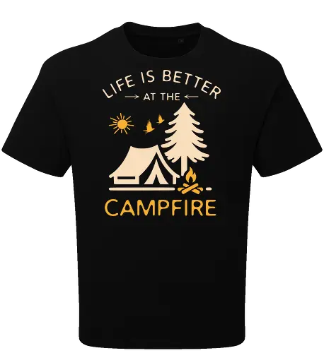 Am Lagerfeuer Ist Das Leben Besser – Camping Outdoor Abenteuer Design