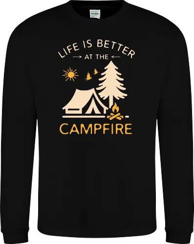Am Lagerfeuer Ist Das Leben Besser – Camping Outdoor Abenteuer Design