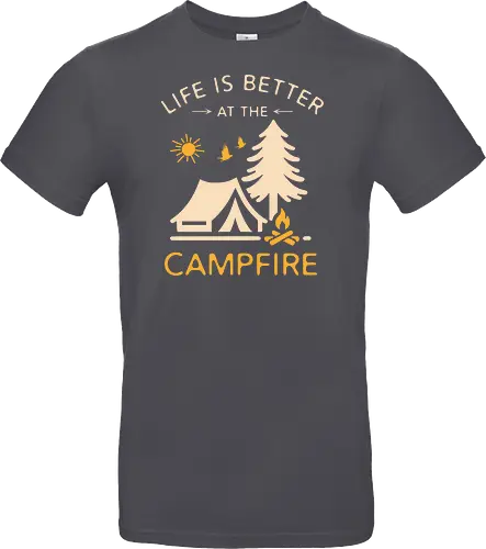 Am Lagerfeuer Ist Das Leben Besser – Camping Outdoor Abenteuer Design