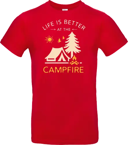 Am Lagerfeuer Ist Das Leben Besser – Camping Outdoor Abenteuer Design