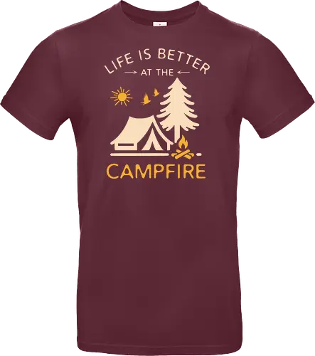 Am Lagerfeuer Ist Das Leben Besser – Camping Outdoor Abenteuer Design