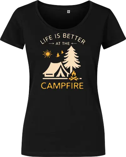 Am Lagerfeuer Ist Das Leben Besser – Camping Outdoor Abenteuer Design