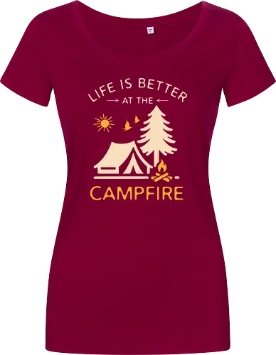 Am Lagerfeuer Ist Das Leben Besser – Camping Outdoor Abenteuer Design