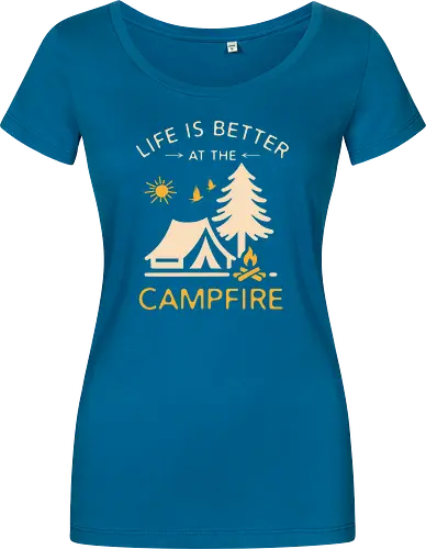 Am Lagerfeuer Ist Das Leben Besser – Camping Outdoor Abenteuer Design