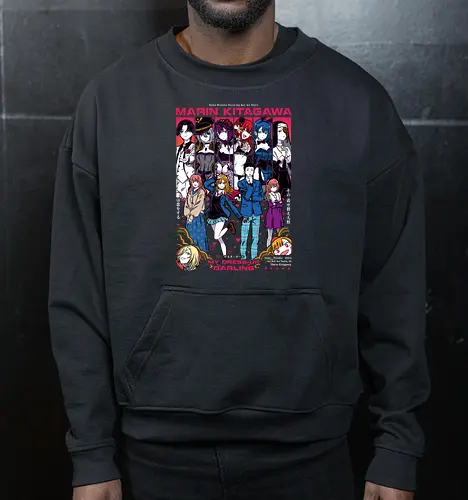 Dream Style - my dress up darling, marin kitagawa, sono bisque doll, anime waifu, cosplay anime, romance anime, manga girl, anime aesthetic - Cropped Sweatshirt