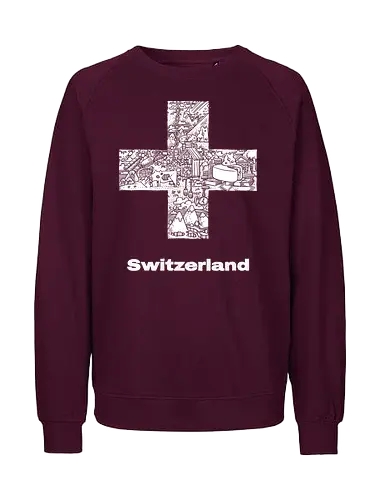 Flag of Switzerland - Switzerland, Flag - Fairtrade Sweatshirt