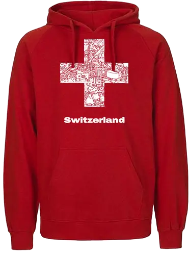 Flag of Switzerland - Switzerland, Flag - Fairtrade Hoodie