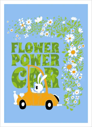 Flower power car
