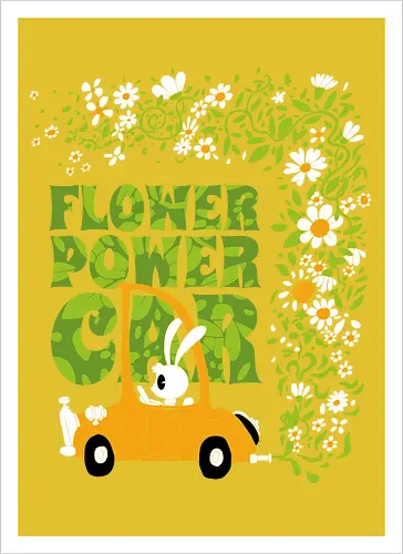 Flower power car