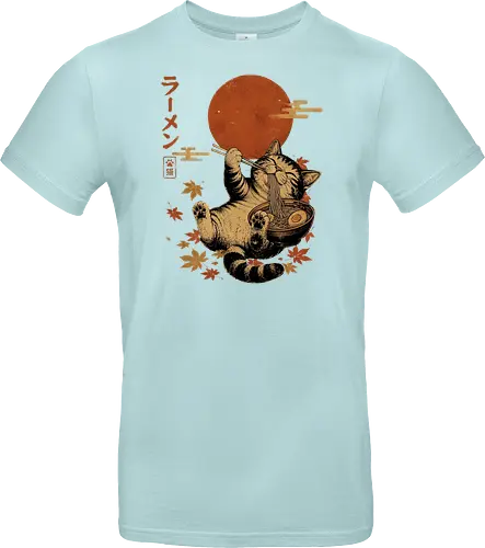 Japanische Ramen Katze Ukiyoe Vintage Kunst