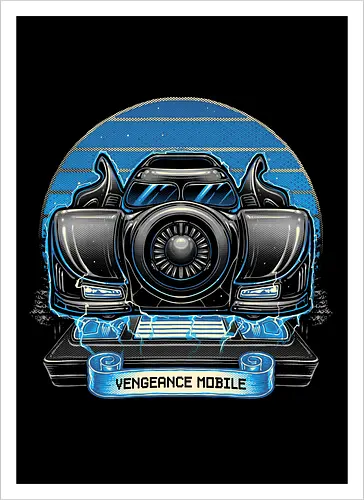 Vengeance Sunset - Movie, film, superhero, fictional, comics, comic book, sunset - Artprint