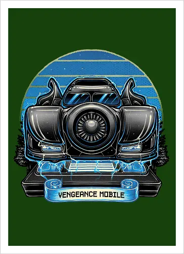 Vengeance Sunset - Movie, film, superhero, fictional, comics, comic book, sunset - Artprint