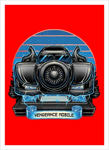 Vengeance Sunset - Movie, film, superhero, fictional, comics, comic book, sunset - Artprint