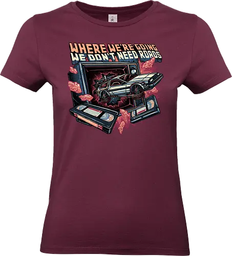 We Don’t Need Roads - Movie, film, classic movie, time travel, family, sci-fi, comedy, future - Standard T-Shirt (Women)