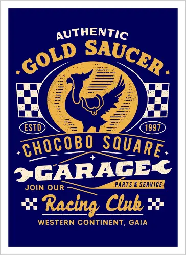 Gold Saucer Garage Vintage