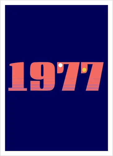 Stars of 1977 - 1977, space, science fiction, nerd - Artprint