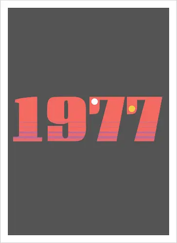 Stars of 1977 - 1977, space, science fiction, nerd - Artprint