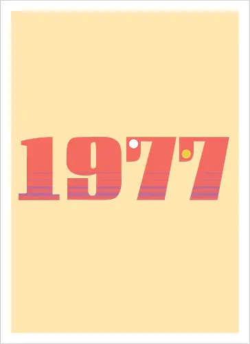 Stars of 1977 - 1977, space, science fiction, nerd - Artprint