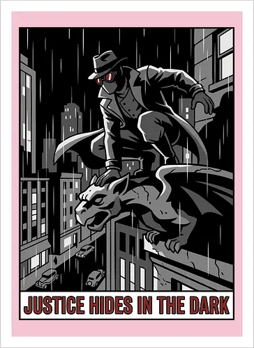 Justice Hides In The Dark - Noir Masked Vigilante