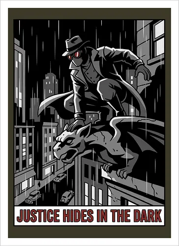 Justice Hides In The Dark - Noir Masked Vigilante
