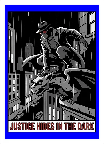 Justice Hides In The Dark - Noir Masked Vigilante
